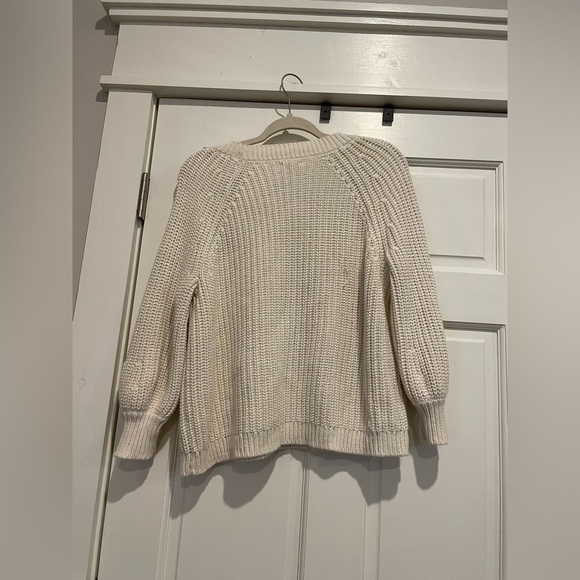 Aerie Cream Scoop Neck Sweater - Picture 6 of 7
